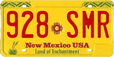 NM license plate 928SMR