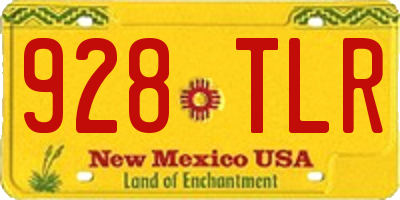 NM license plate 928TLR
