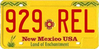 NM license plate 929REL