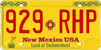 NM license plate 929RHP