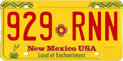 NM license plate 929RNN