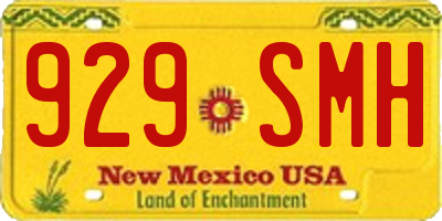 NM license plate 929SMH