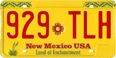 NM license plate 929TLH