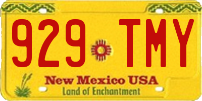 NM license plate 929TMY