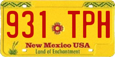 NM license plate 931TPH