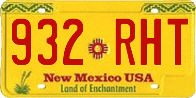 NM license plate 932RHT