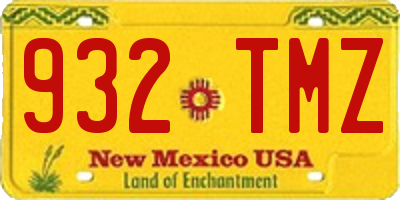 NM license plate 932TMZ