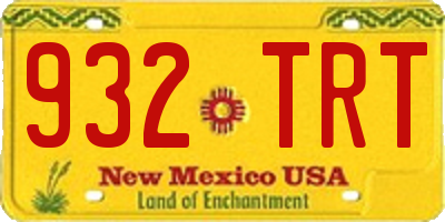 NM license plate 932TRT