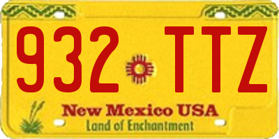 NM license plate 932TTZ