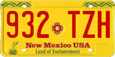 NM license plate 932TZH