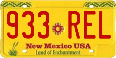 NM license plate 933REL