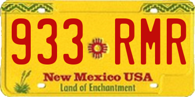 NM license plate 933RMR