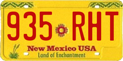 NM license plate 935RHT