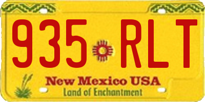 NM license plate 935RLT