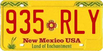 NM license plate 935RLY