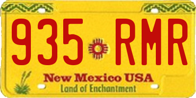 NM license plate 935RMR