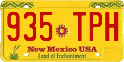 NM license plate 935TPH