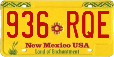 NM license plate 936RQE