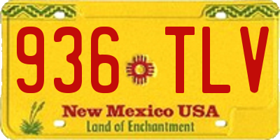 NM license plate 936TLV