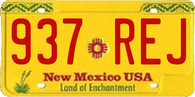 NM license plate 937REJ