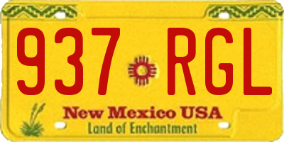 NM license plate 937RGL