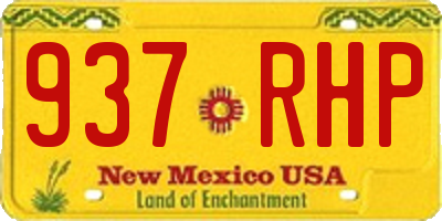 NM license plate 937RHP