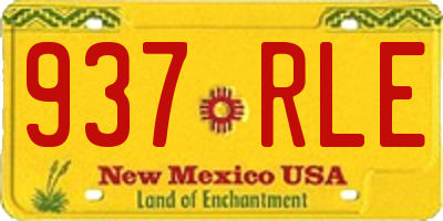 NM license plate 937RLE