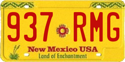 NM license plate 937RMG