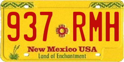 NM license plate 937RMH