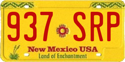 NM license plate 937SRP
