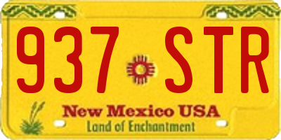 NM license plate 937STR