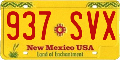 NM license plate 937SVX