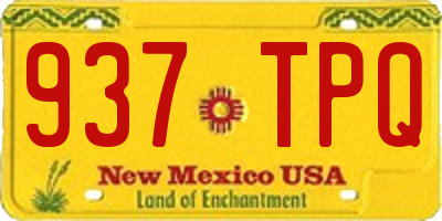 NM license plate 937TPQ