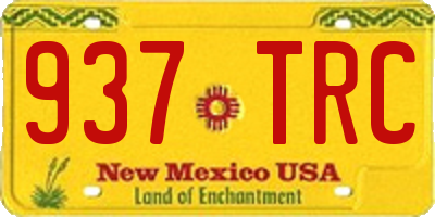 NM license plate 937TRC