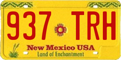 NM license plate 937TRH