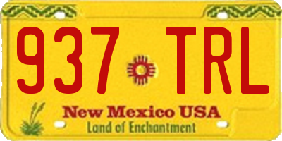 NM license plate 937TRL