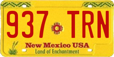 NM license plate 937TRN