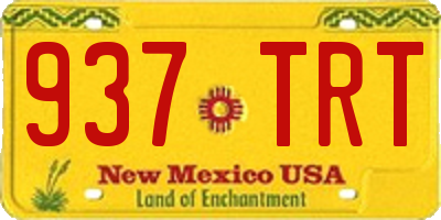 NM license plate 937TRT