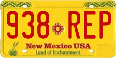 NM license plate 938REP