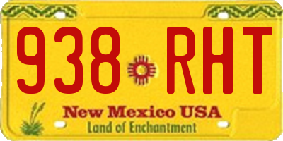 NM license plate 938RHT