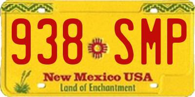NM license plate 938SMP