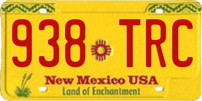 NM license plate 938TRC