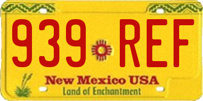 NM license plate 939REF