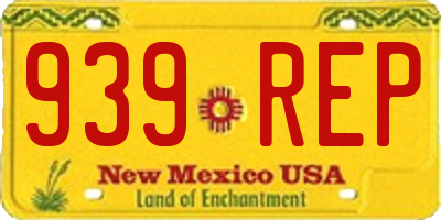 NM license plate 939REP