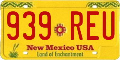 NM license plate 939REU