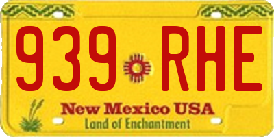 NM license plate 939RHE