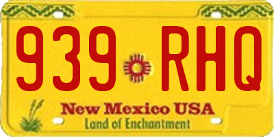 NM license plate 939RHQ