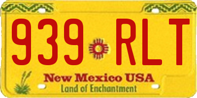 NM license plate 939RLT