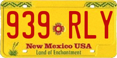 NM license plate 939RLY