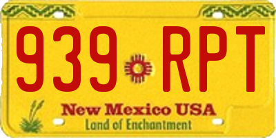 NM license plate 939RPT